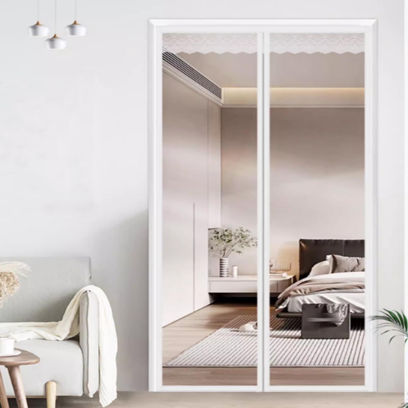 Winter Magnetic Thermal Insulated Door Curtain EVA Transparent Door Curtain Keep Cold Out Door Cover,for Keep Warm in Winter Customizable Door Insulation Film (80x210cm)