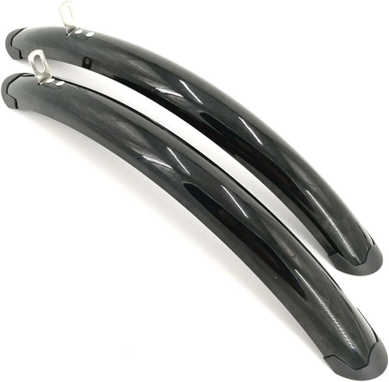 Retro Bicycle Fender 700C Road Bicycle Front Rear Fender Racing Fixed Gear Bike Fender Bicycle Practical Decoration Parts DaJiKan (Color : 1pair Balck)
