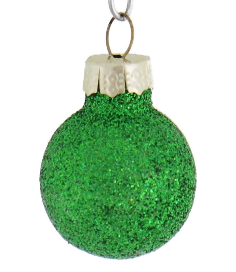 Kurt Adler GG0926 25 mm mini kula świąteczna dekoracja wisząca ozdoba, zestaw 20 w pudełku, średnica 2,5 cm, szkło i żelazo