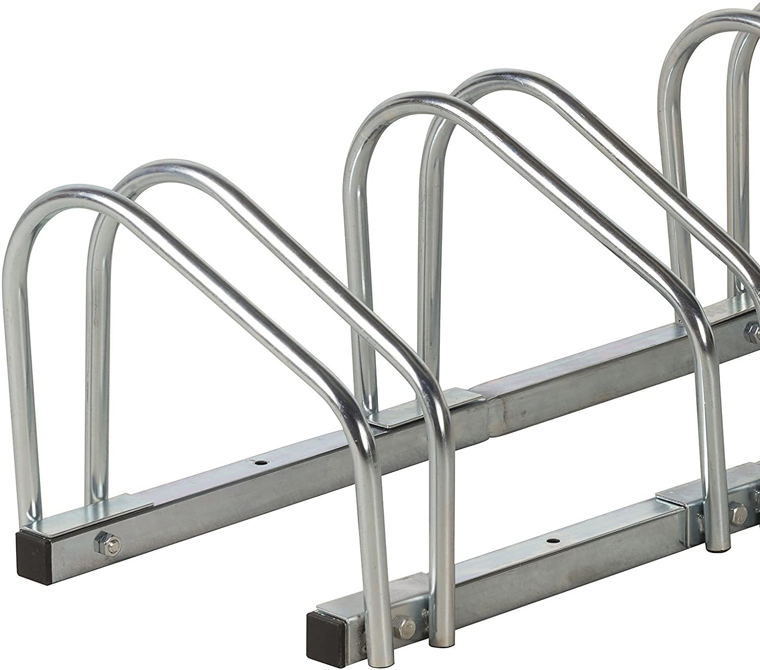 Dunlop Sport - Metall Fahrradständer für 4 Räder - Fahrradhalter Bodenständer Wand und Bodenmontag
