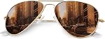 ANYLUV Aviator Lunettes de soleil pour hommes Femmes Polarized Retro Lunettes de Soleil Conduite UV400 Protection