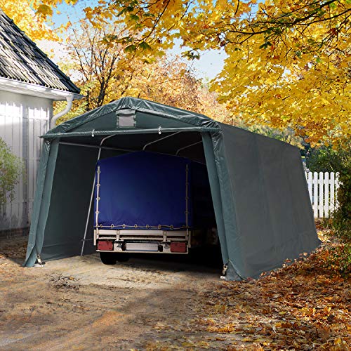 Zeltgarage Toolport 3,3 x 4,8 m aus PVC für Fahrzeuge und Lagerung
