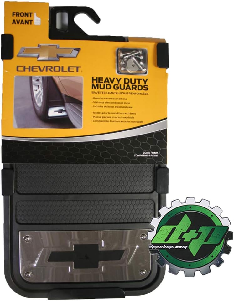 Chevy Truck Heavy Duty Front 12x23 Mudflap Set Guards Flaps Stainless Steel Pair