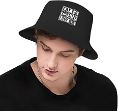 Eat Sleep Law Bucket Hat for Men Women Beach Travel Sun Hat Casual Fishing Hat Black
