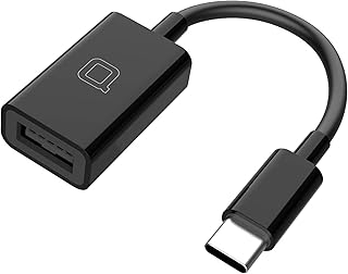 محول او تي جي نوع C ذكر الى USB 3.0 انثى بطول 10 سم من كيندكس - اسود، موديل KX 2576
