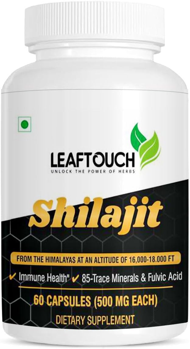 LEAFTOUCH Shilajit Resin - Pack of 2 (30 Gram) | Shilajit Resin with Fulvic Acid & 85+ Trace Minerals Complex for Energy, Strength & Immunity, Shilajit for Men & Women