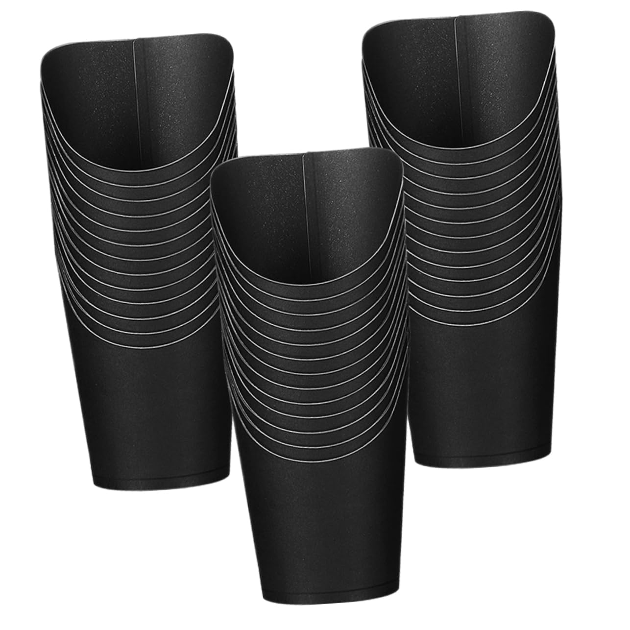 CHILDWEET 50pcs Small Snack Holder Daily Use French Fry Holder Small Snacks Cups Food Fries Cups Paper Snack Boxes French Fry Cups Waffle Paper Cone Waffles French Fries Holders Kraft Paper