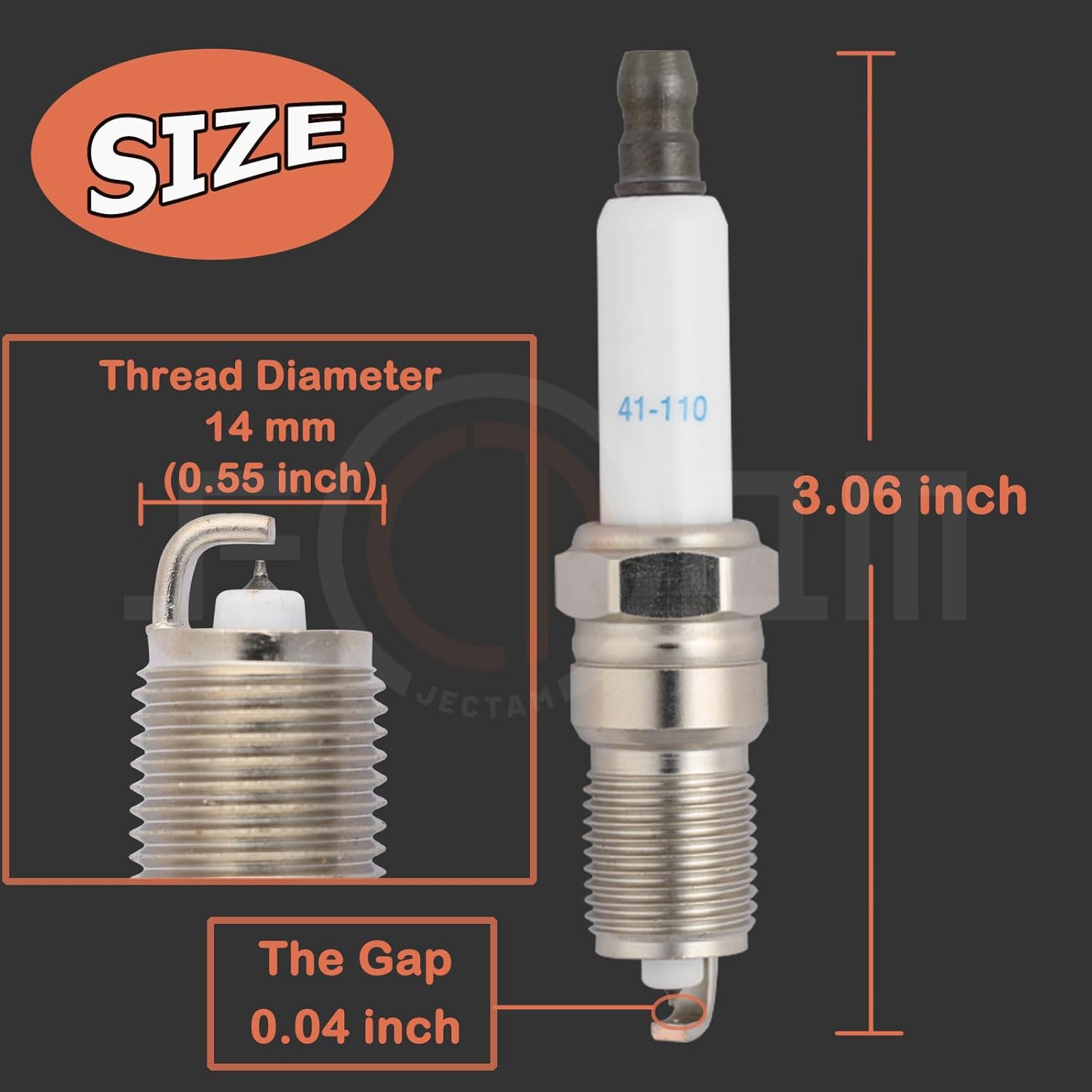 Automotive Replacement Spark Plugs 12621258 41-110 IZTR5B11 Iridium Spark Plugs 8 Pack Compatible with 06-13 Chevy Silverado Suburban Express Tahoe GMC Yukon Sierra Canyon Cadillar Buick