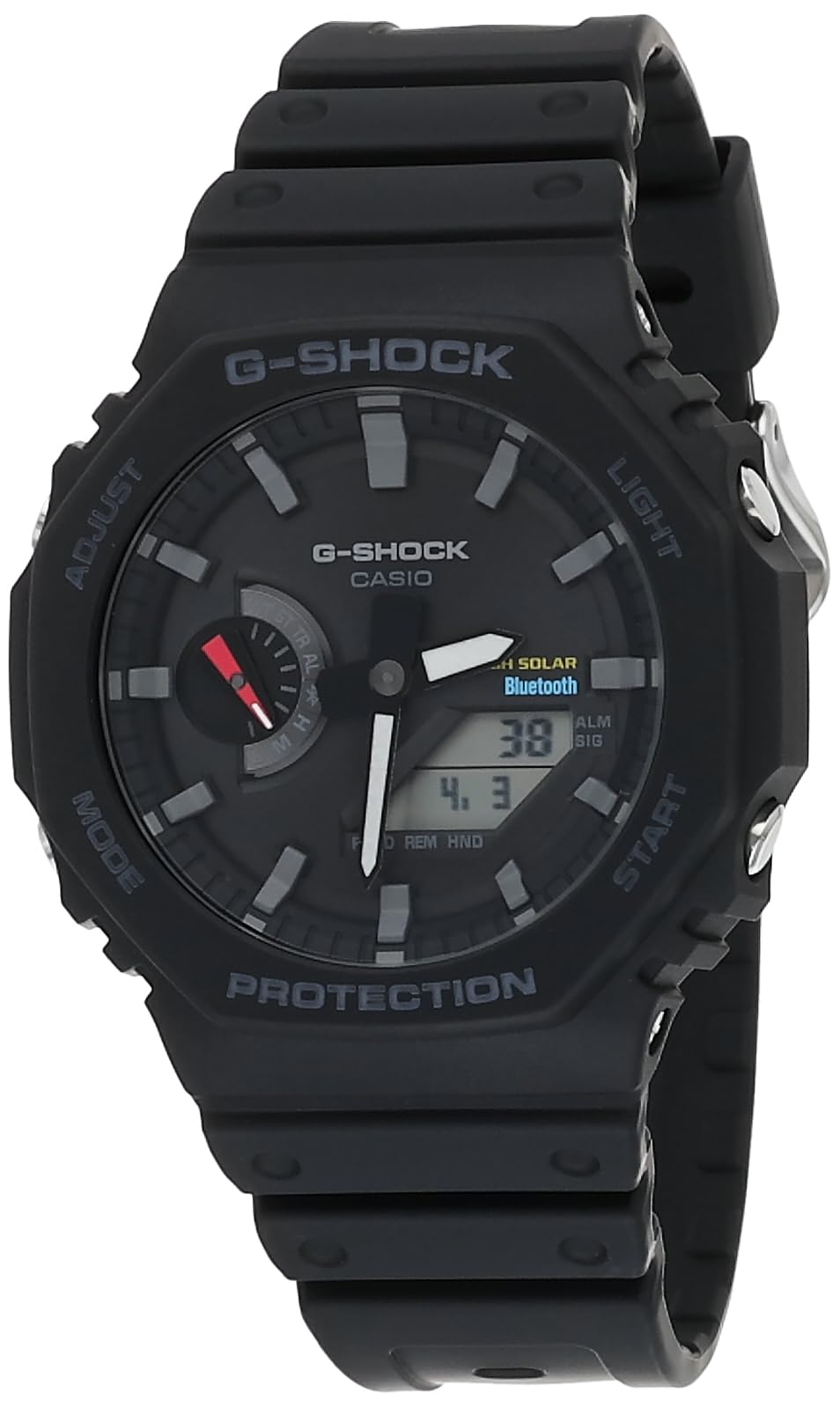 Casio G-Shock Analog-Digital World Time Watch Grey Black