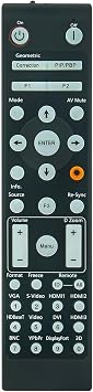 BR-3075W Replaced Remote Control fit for Optoma Projectors BR-3070L,GT1090HDR, ZH506T-W, ZH506-W, ZH510T-B, ZH606-B, ZH606-W, ZK507,HZ39HDR, ZH406, ZH406ST, ZH420UST-B, ZH420UST-W, ZH500T-W