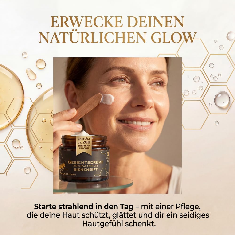 Gregas Bienengift Anti-Aging Gesichtscreme Hyaluron Manuka LSF 30 1x 50ml