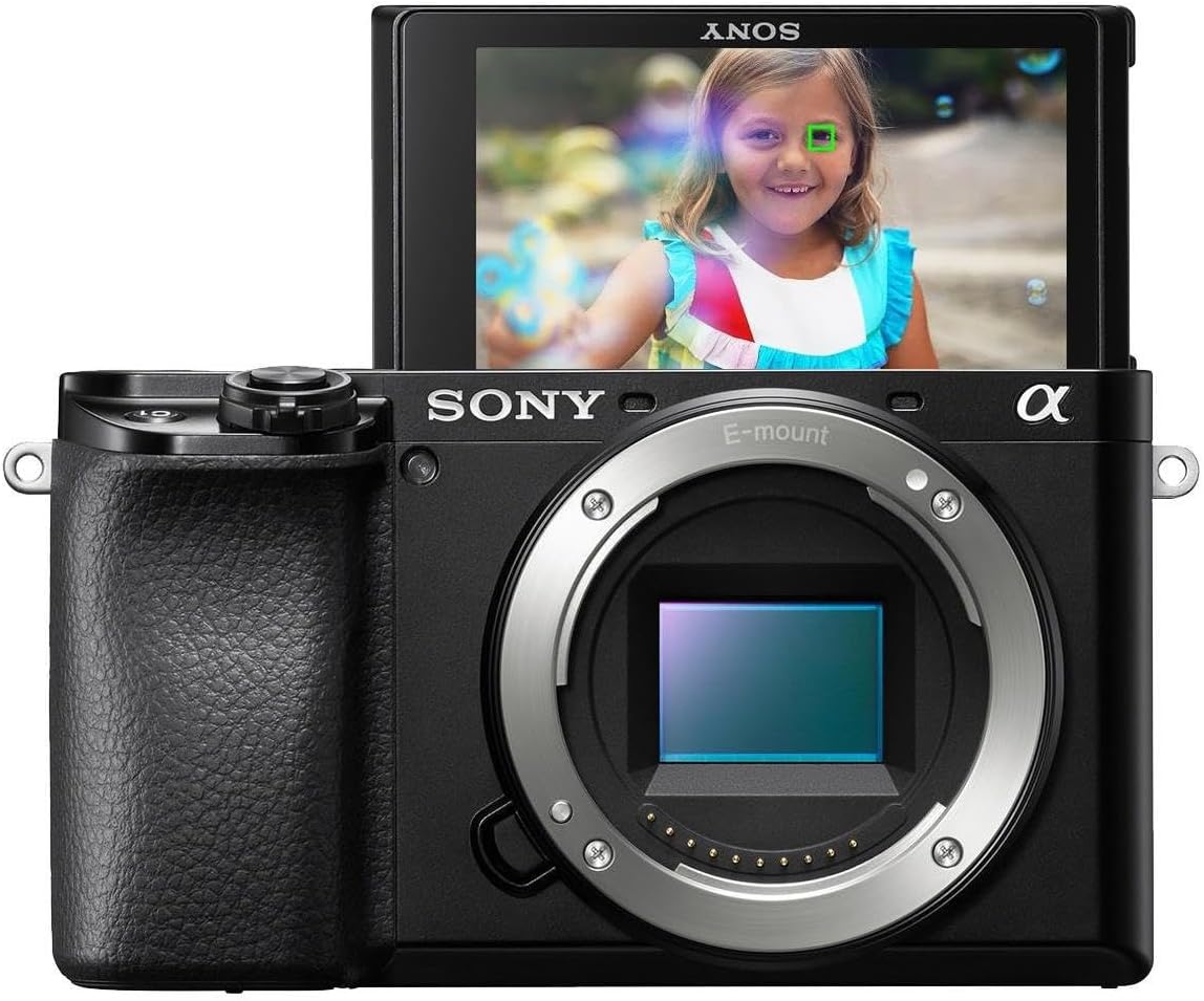 Sony Alpha a6100 Mirrorless Camera, Bundle with iM30 Mini Flash, 128GB SDXC Memory Card, NP-FW50 Battery