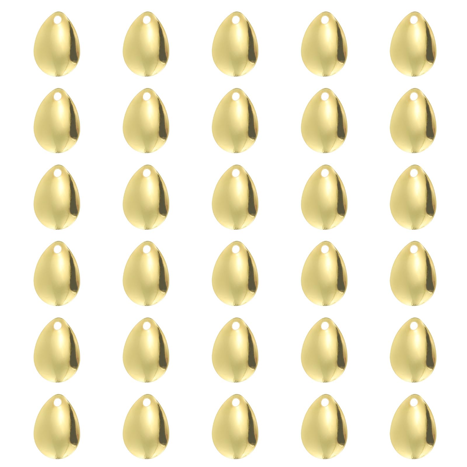 PATIKIL Lot De 30 Palettes Willowleaf Pour Leurres – 32x10mm, Argentées, Épaisseur 0,5mm – Fabrication DIY, Eau Douce/Salée