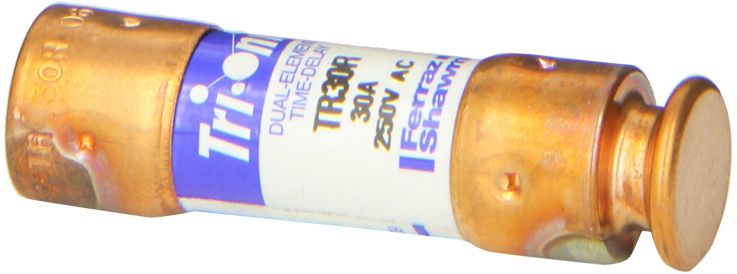 MersenTR-R Tri-Onic Time-Delay/Class RK5 Fuse, 250VAC/160VDC, 200kA AC/20kA DC, 30 Ampere, 9/16" Diameter x 2" Length