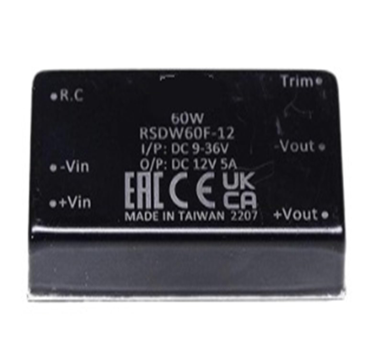 Module d'alimentation 60W RSDW60H-12, l'excellence de la conversion CC-CC compacte