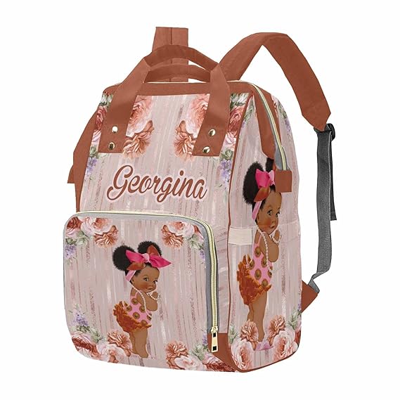 M YESCUSTOM Custom Diaper Bag with Name for Mom Women Wife, Personalized Bag Backpack