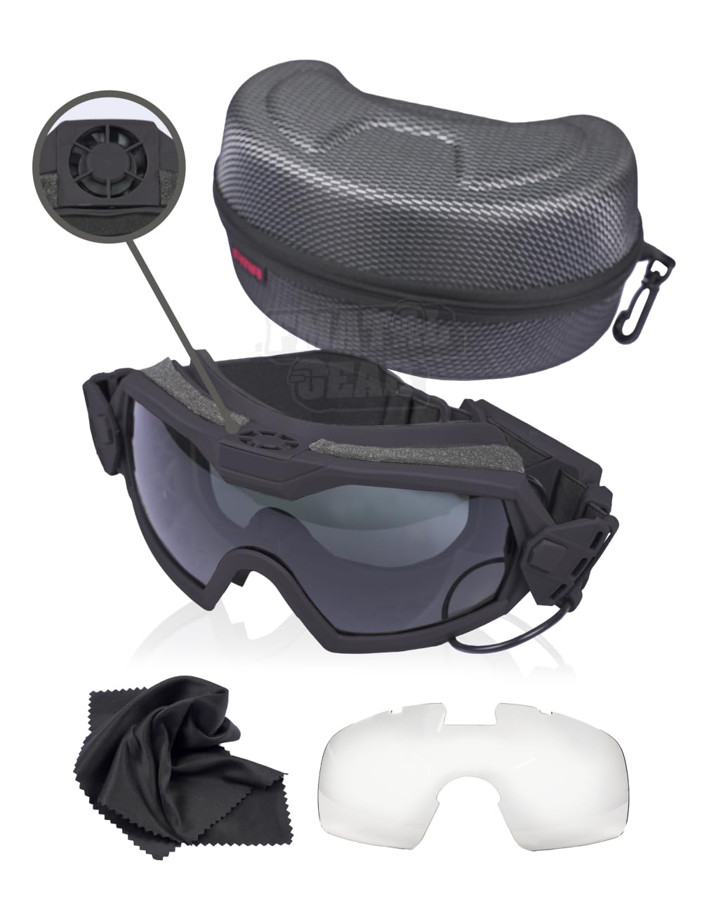 FMA Fan version Cooler Softair Airsoft Glass Regulator Goggles Ski Snowboard Bike Parachute Skydiving