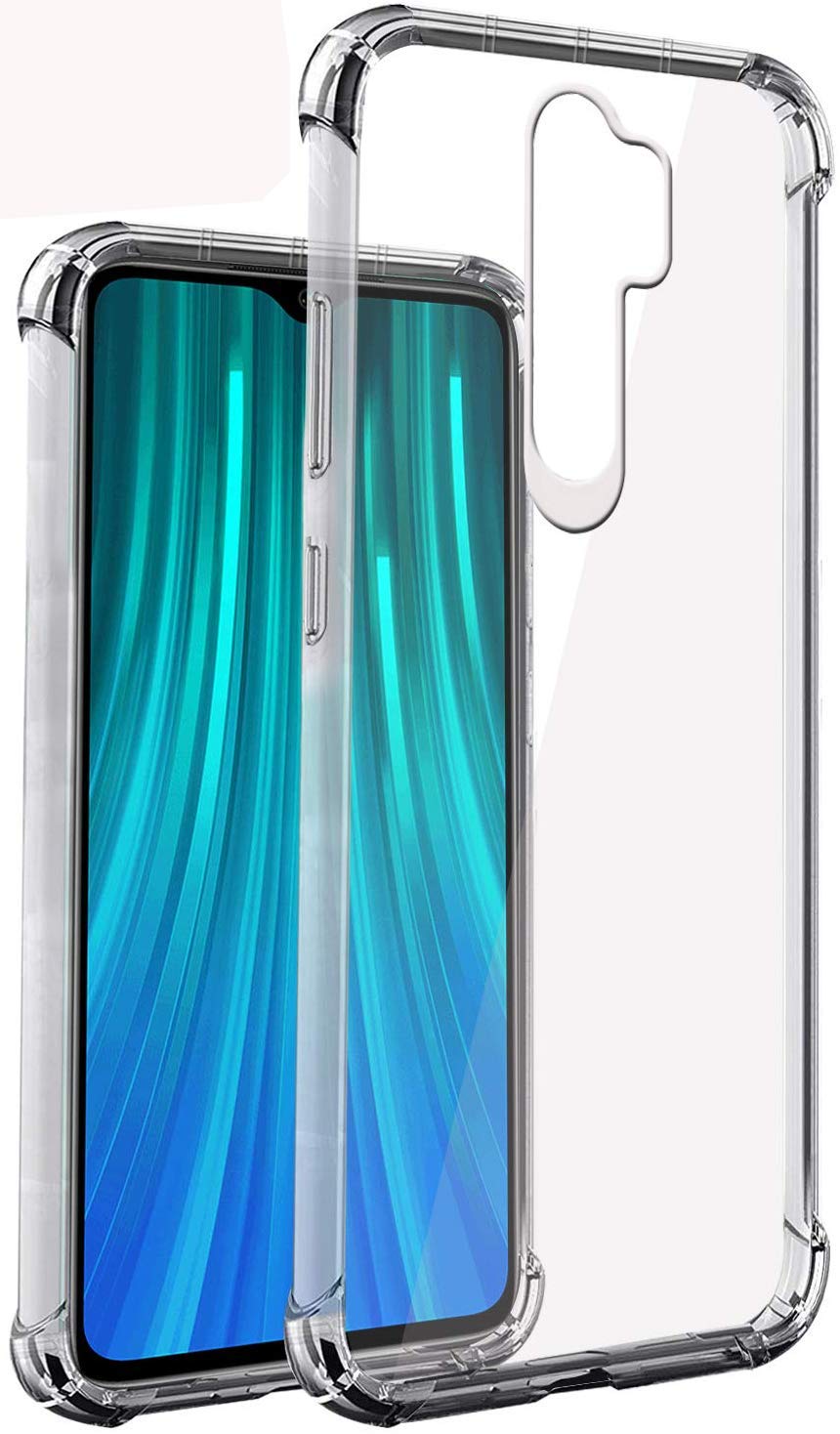 Xiaomi Redmi Note 8 Pro - Soft Silicone Shockproof Bumper Case Back Cover in Transparent[Air Cushion Technology]-for Mi Note 8 Pro (B084NZPY6B) Amazon Price History, Amazon Price Tracker