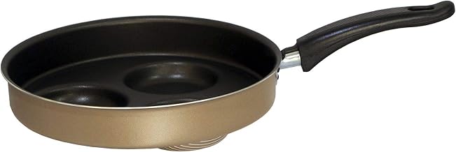Frigideira Alumínio Antiaderente para 3 Ovos N.22 Gastrobel: Bege/Champagne