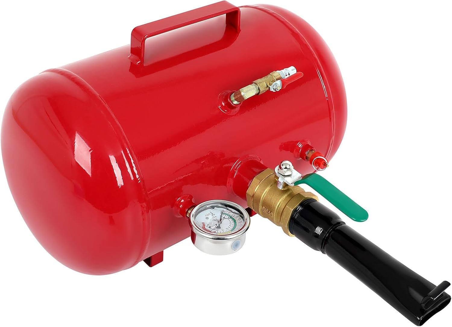 5 Gallon Air Tire Bead Seater 145PSI Blaster Tool Seating Inflator w/Gauge Air Blaster Tool Handheld Tire Seating Blaster Auto Repair Tool Truck ATV,Red