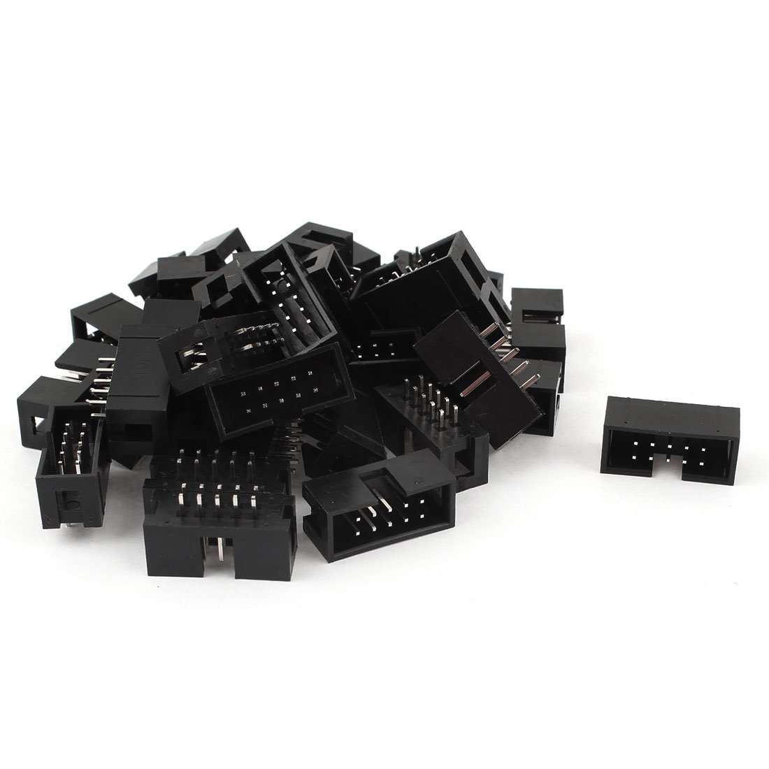 Conector IDC macho de 2.54mm y 10 pines surtido de 32 piezas para cable plano 2