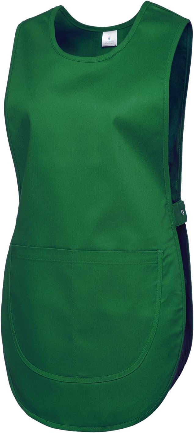 Uneek clothing Ladies Premium Tabard Work Wear Overall Apron, Black, Large