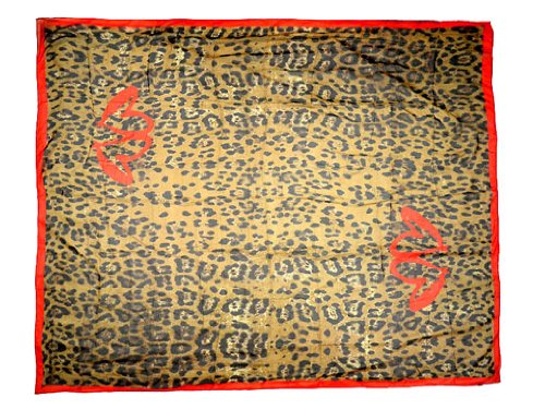 Purse Babe Super Large Designer Inspired Leopard Prints Silk Like Square Scarf
