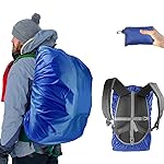 Frelaxy Waterproof Backpack Rain Cover, 10000mm Waterproof Level, Upgraded Ultra-Strong Multilayer Structure, Antislip Cross Buckle Strap, Ultralight Compact Portable, for Hiking, Camping, Traveling