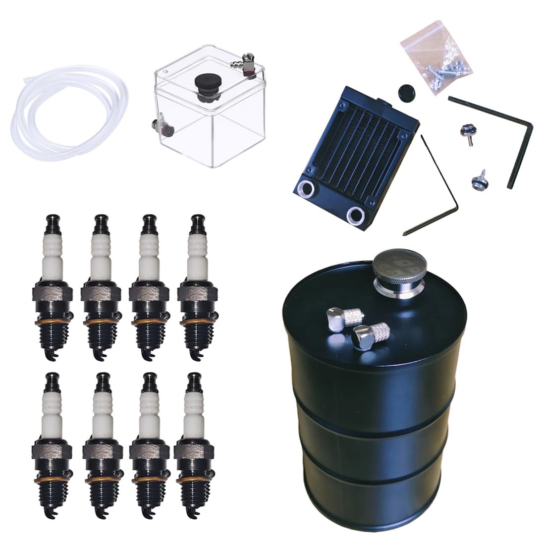 Starter Kit for CISON V8 Engine, Water Cooling Starting Accessories Set