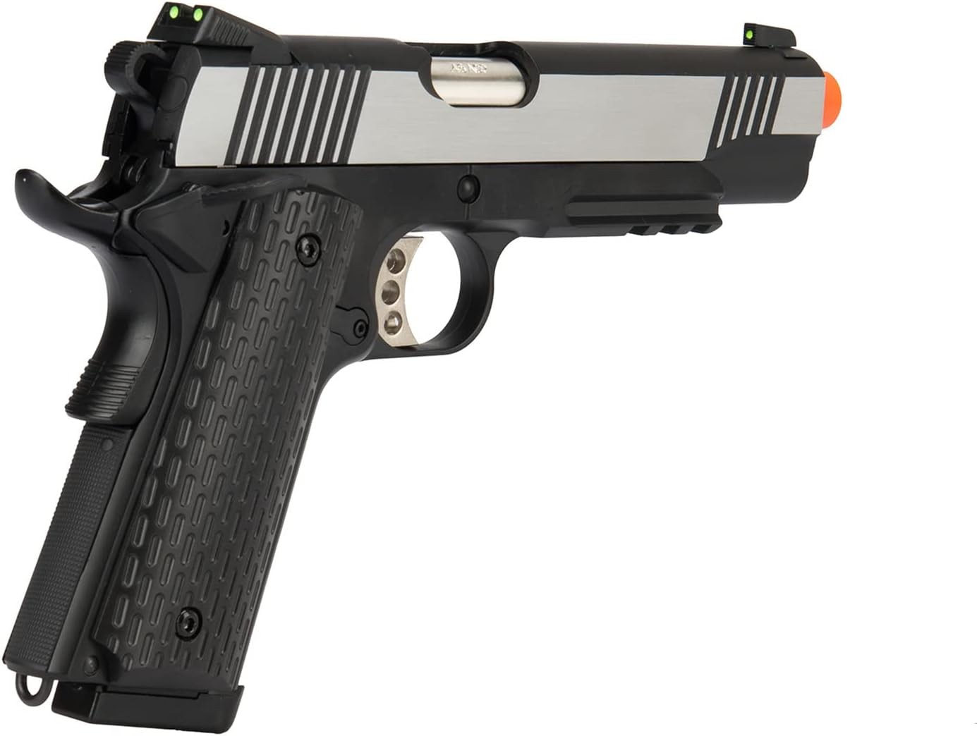 Full Metal R28 1911 Desert Warrior GBB Airsoft Pistol Army Armament - Black/Silver