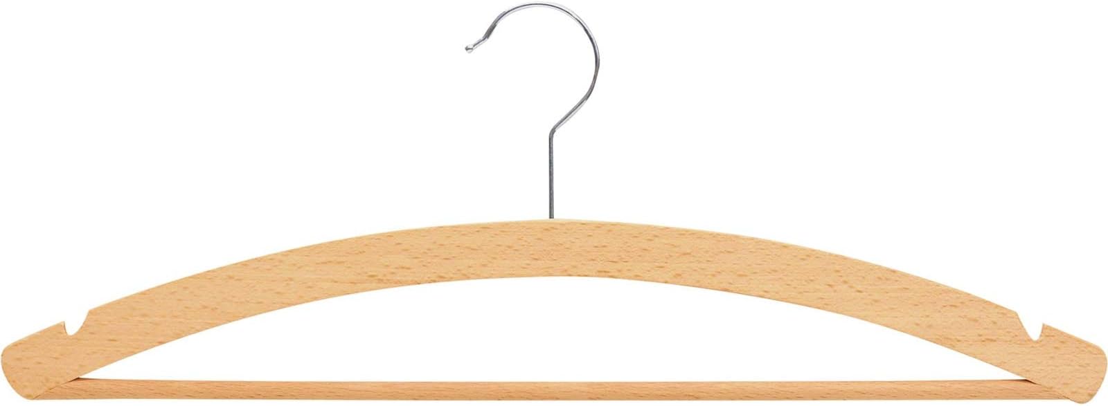 BH021 10 Weber Holz Einfachbügel Kleiderbügel 1501-2 Buche roh Holzkleiderbügel online kaufen