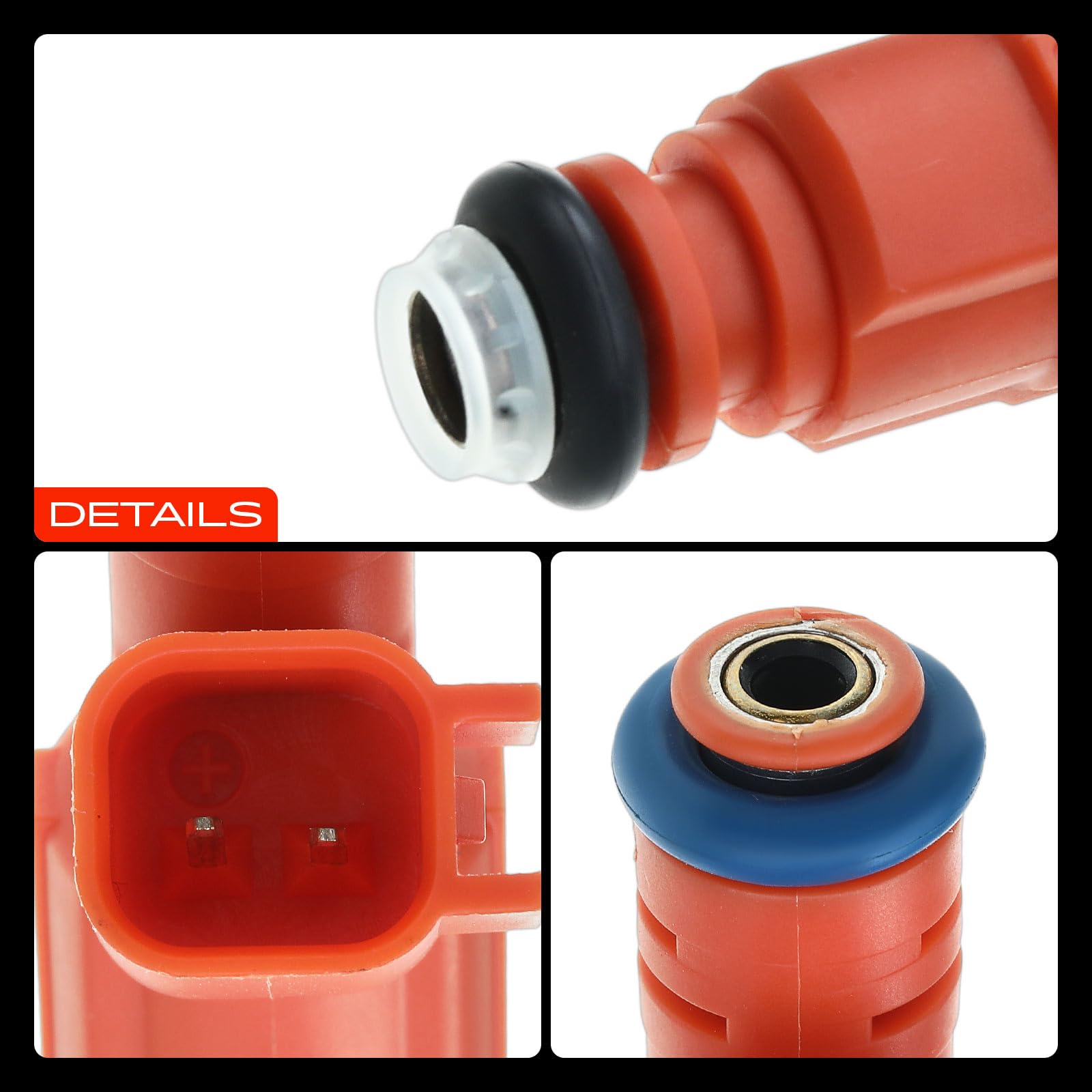 Frankberg 4x Buse d'injecteur de carburant Compatible avec C-Max 2007-2010 Exeo 2008-2010 Focus 2006-2012 S40 II 2006-2010 Remplacer# 0280156156