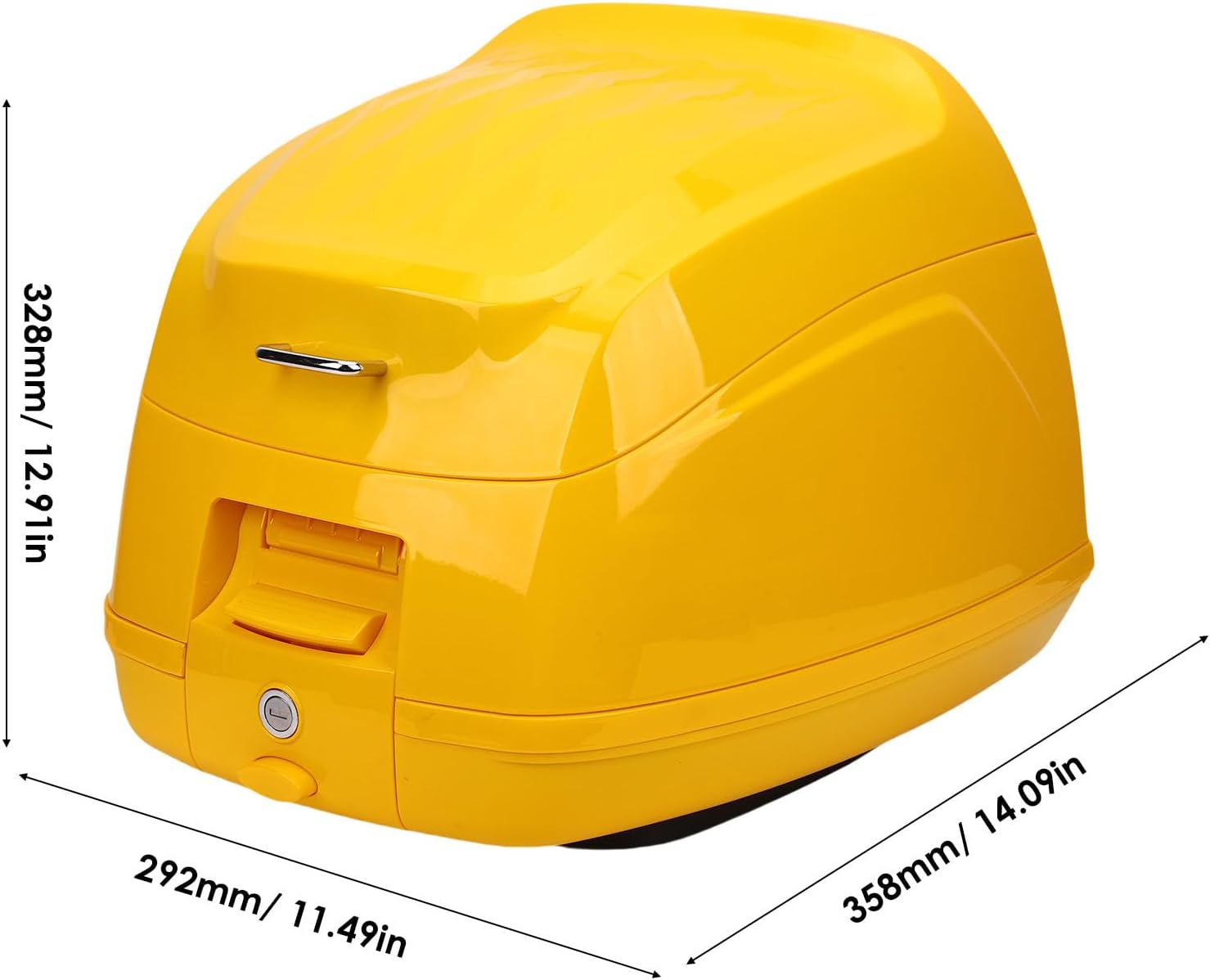 Luqeeg 32L Motorcycle Tank Bag, Waterproofing Scooter Tail Box with Anti Theft Lock System, Stylish Retro Luggage Case Rear Storage Box for Motorcycle & Scooter Tail Ends