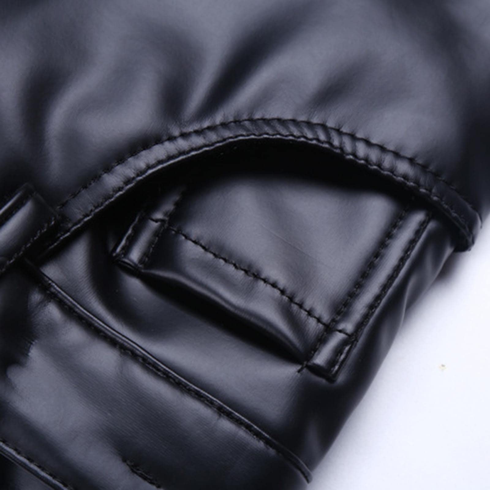 2026 Pantalones de cuero de corte estrecho para hombre Leggings color elástico tendencia motocicleta pantalones de cuero