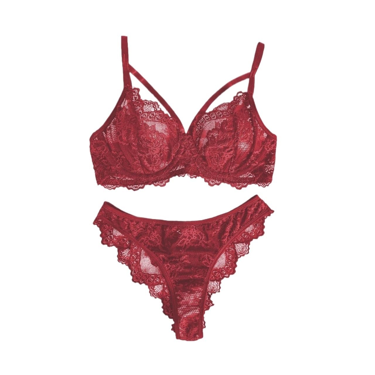 Lencería y ropa interior para mujer, bragas de encaje con aros