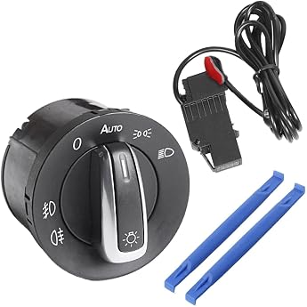LoreenCar 5nd941431b Light Switch Headlight with Light Sensor Module for Golf Jetta, Passat B6 3C Touran, Tiguan, Scirocco, E