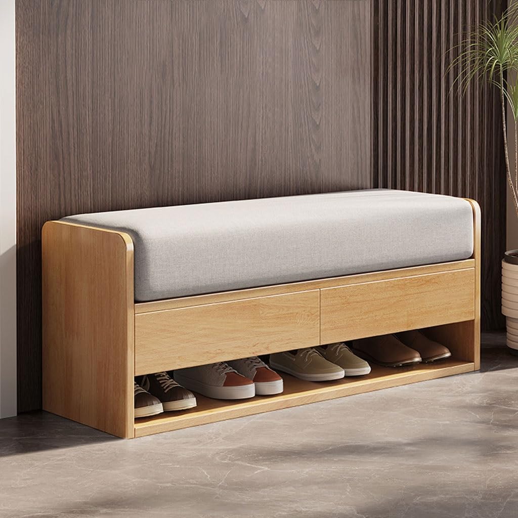 Foot Stools ottoman Shoe Bench Shoe Changing Stool Home Door Stool Integrated Simple Entry Storage Shoe Rack Soft Package Door Stool Stool Shoe Changing Stool(A), S100cm