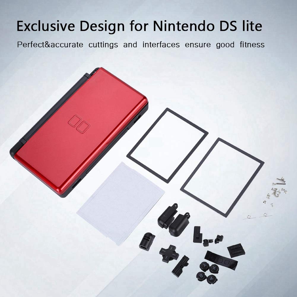 Pièces de réparation complètes pour kit de Remplacement pour Nintendo DS Lite(Rouge)