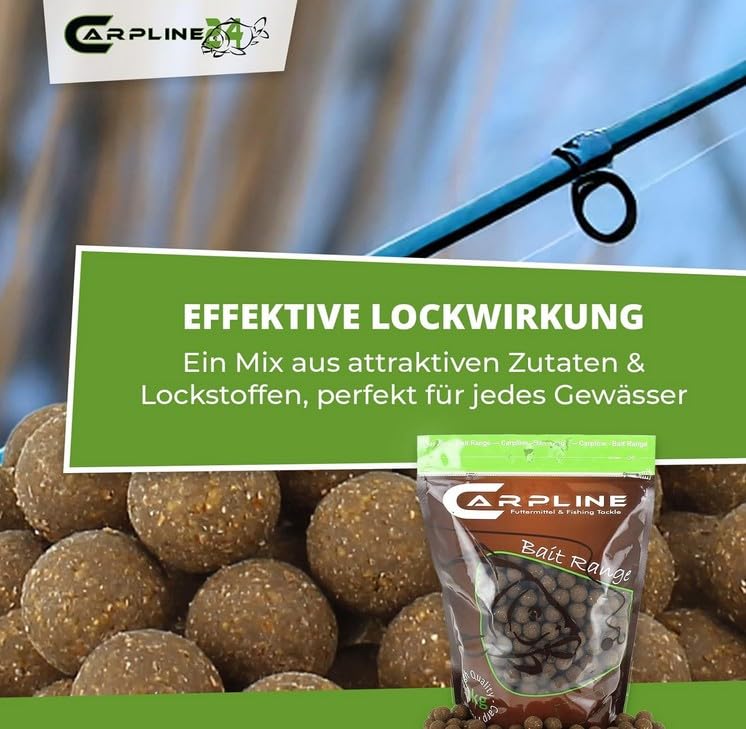 Boilies Fischmehl Neutral - 10 kg - 20 mm - Karpfenköder zum Angeln, Futterboilies zum Anfüttern von Karpfen, Carp Baits, Angelfutter mit Lockstoff