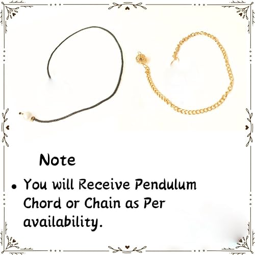 Miniatura 4 de Jet Gold Plated Cono Pendulum Pot Chamber Reiki Wiccan Free Booklet Jet International Crystal Therapy Healing Dowsing A++ Respuestas espirituales