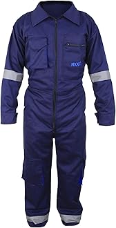 Men's Coveralls Boiler suit Overalls for Warehouse Garages Workers Heavy Duty Grey - Black - Blue