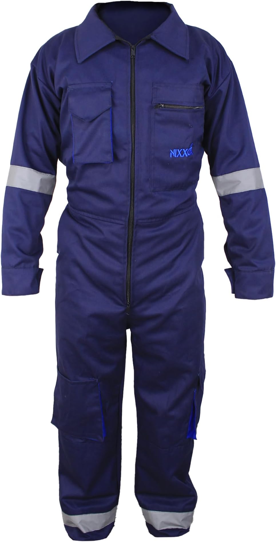 Men's Coveralls Boiler suit Overalls for Warehouse Garages Workers Heavy Duty Grey - Black - Blue