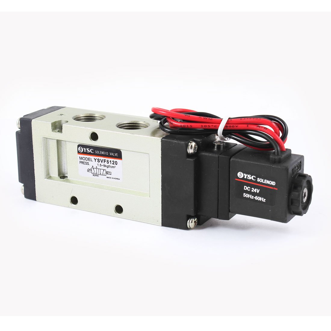 Électrovanne Pneumatique 5/2, 220V AC, Type Guide Intérieur - 4V110-06, Pour Air Filté
