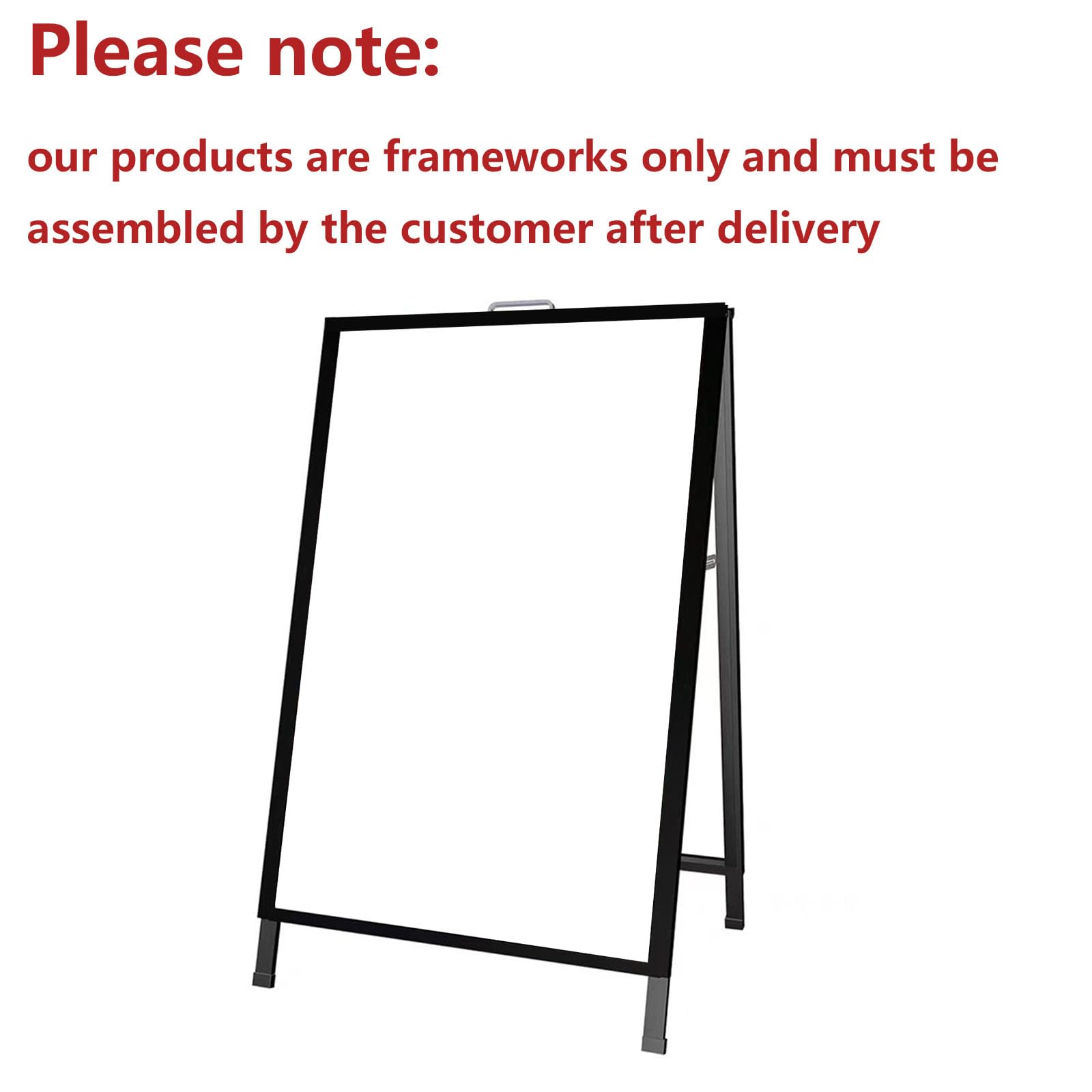 Soporte para Carteles, Soporte para Carteles, Soportes de exhibición para Carteles, Soporte Ajustable para Carteles, Soporte para Carteles, señales de pavimento 60 * 90cm Doble Cara
