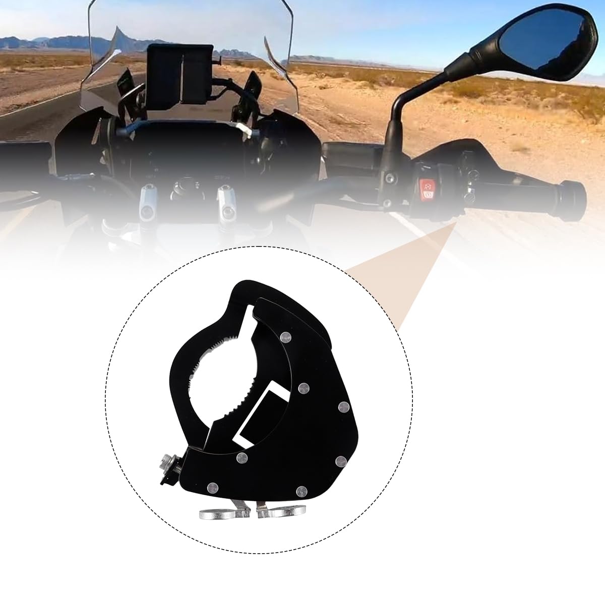 Verrouillage de l'accélérateur réglable en acier inoxydable pour moto – Régulateur de vitesse universel pour structures à commande par le pouce