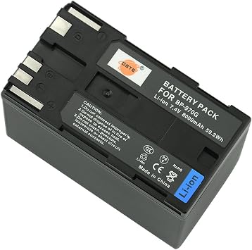 DSTE Replacement for BP-970G Li-ion Battery Compatible Canon XLH1 XHG1 XHA1 XL2 XM2 XH G1S XH A1S XL H1S XL H1A XF305 XF300 XF105 XF100 Camera as BP-975
