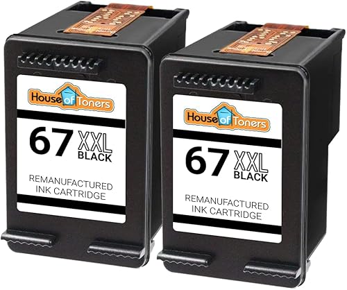 Miniatura 2 de Cartucho de tinta remanufacturado para HP 67XXL, reemplazo de alto rendimiento para HP67XXL 3YM57AN 3YM58AN para DeskJet 2755 1255, Envy Pro 6055