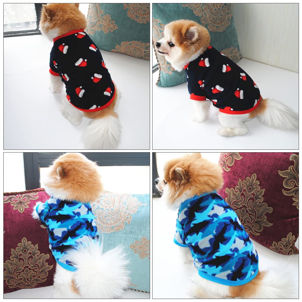 POPETPOP 7pezzi Coutume Autunnale e Invernale per Cani di Abbigliamento per Animali Domestici Vestiti Caldi e Comodi per Cani Leggero e Confortevole Accessorio Fotografico Riutilizzabile
