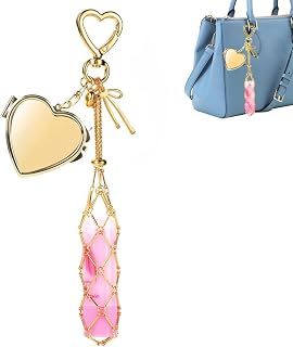 Indiana Y2K Metal Lipstick Holder with Touch Up Mirror, Golden Heart-Shaped Clasp Design Portable Makeup Lipstick Balm Org... Price In India