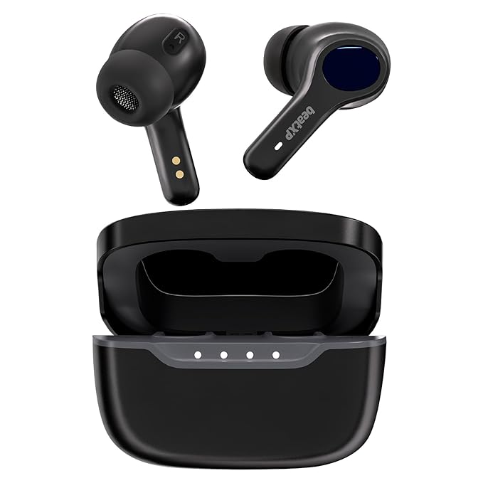 beatXP Pulse XPods Bluetooth True Wireless in-Ear Ear Buds with 40H Playtime, Dual Mic AI ENC, Low Latency for Gaming Mode, Type C Earphone with 10mm Drivers, IPX5 Water Resistance (Black) at Rs. 799